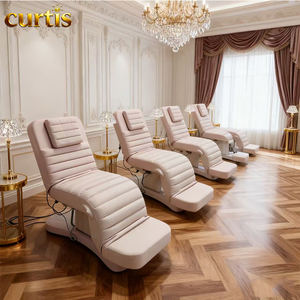Morden Cosmetic Lusso Moderna Rosa Salon Mobili 4 Motori Elettrico per Massaggio del Viso Lettino per il Letto Spa - Product Image 3