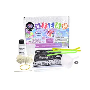 Kit de Juguete Burbujas DIY, Kit para Hacer Burbujas Enormes, Juguetes al Aire Libre, Juegos de Jardín para Niños