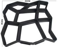 Haute qualité extérieur route pavage en plastique sol brique carrelage ciment béton moule en plastique pavé timbre béton bloc moules