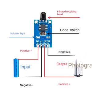 Micro Control remoto inalámbrico PWM Módulo de regulación de velocidad 3,3 V 5V 12V DC Motor Drive Forward Reverse Stop Componentes electrónicos - Product Image 2