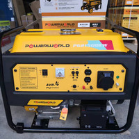Générateur à essence portable haute performance à châssis ouvert 5000W AVR à sortie stable et démarrage électrique pour l'alimentation d'urgence en construction