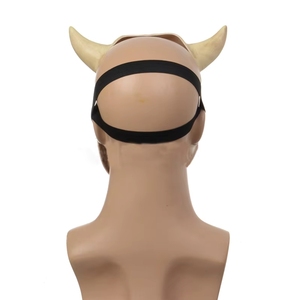 Masque en latex demi-visage pour cosplay, inspiré du <span class=keywords><strong>film</strong></span> d'<span class=keywords><strong>horreur</strong></span> <span class=keywords><strong>Thriller</strong></span> The Black Phone, avec cornes - Product Image 5