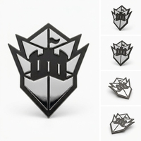 Venta al por Mayor de Emblemas Redondos 3D de Plástico ABS con Logotipo Cromado, Emblemas de Coche con Logotipo Personalizado