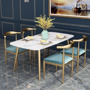 Explose combinaison de Table à manger et de chaise en marbre de Restaurant occidental nordique Simple - Product Image 3