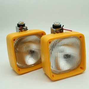 Yellow <b>Working</b> <b>Light</b> 12V DC Halogen Bulb Waterproof Plastic Body For Excavator Boom Lamp - Product Image 2