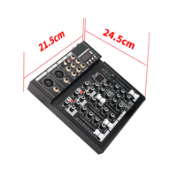 Carte son mélangeur Audio carte son Console système de bureau Interface 4 canaux USB BT + 48V alimentation stéréo numérique mélangeur