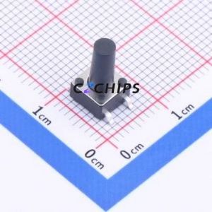 K2-6639SP-P3SC-04 Tactile Switch SMD-4P,6x6mm Switch 1.8N Vertical Mount 6mm 6mm - Product Image 1