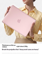 Pour MacBook Neo 13 pouces, coque rigide transparente givrée, ultra-fine, antichoc, protection pour MacBook Neo 2026, nouveau