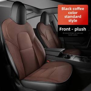 Fundas de Asiento Personalizadas para <span class=keywords><strong>Tesla</strong></span> Model 3 2019-2022, Accesorios para Coche, Fundas de Asiento Completas de 360 Grados, Fundas de Cojín de Gamuza de Alta Calidad - Product Image 5