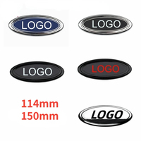 Emblèmes de voiture professionnels personnalisés en plastique ABS chromé électrolytique, badges de voiture, emblèmes automobiles avec adhésif