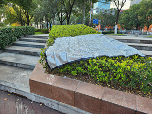 85% Heavy Duty Aluminum <strong>Foil</strong> Shade Cloth <strong>Mesh</strong> with Grommets Sun Block Fabric Sun Reflect Pet Shade for Garden Cover Canopy - Product Image 4