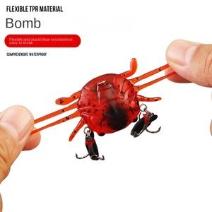 Tianhong BY-BC01 TPR cua luya mồi mềm 13g Silicone chìm nước dài-Khoảng cách dẫn gói ba móc Bionic cá chép câu cá - Product Image 3