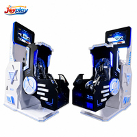 Joyplay, Simulador de Montaña Rusa con Gafas de Realidad Virtual, Silla Giratoria de 360 Grados, Máquina de Simulación de Vuelo VR 360, Máquina de Juegos de Realidad Virtual