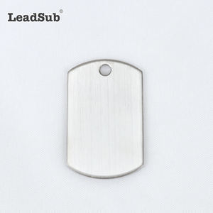 Leadsub कस्टम व्यक्तिगत थोक धातु हार स्टेनलेस स्टील बनाने की क्रिया रिक्त dogtag कुत्ते टैग - Product Image 6