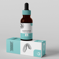 Boîtes d'emballage personnalisées pour flacons compte-gouttes d'huiles essentielles pour soins de la peau, 30 ml, 15 ml, 10 ml, 1 oz, emballage en papier cosmétique