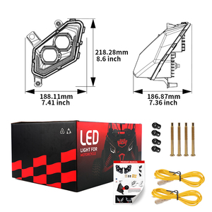 Phare LED haute puissance 120 watts pour <span class=keywords><strong>Can</strong></span>-<span class=keywords><strong>Am</strong></span> Maverick X3 2017-2025 UTV, ensemble de feux avant pour véhicules tout-terrain, lampe de conduite hors route - Product Image 6