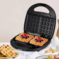 Gaufrier Machine à petit-déjeuner chauffante double face Steak grillé multifonctionnel avec assiettes interchangeables pour sandwichs