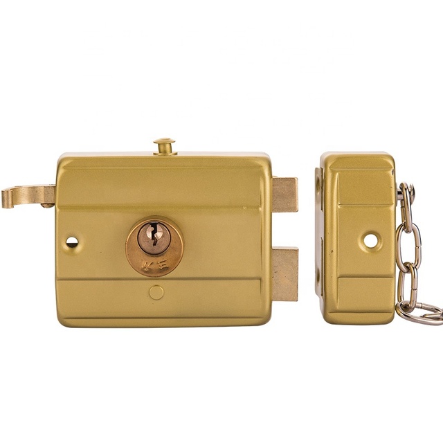Factory Wholesale Supply Hot Sale Golden SL-559 Rim Door Lock Night Latch Lock Key Lock