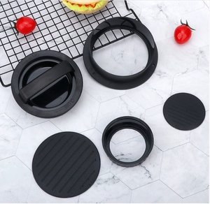Hamburger Maker-Presse à hamburger robuste pour galettes, tailles de galette individuelles réglables, utilisation propre, également pour les hamburgers végétaliens-ABS - Product Image 6