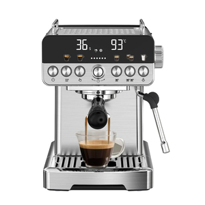 Machine à café expresso professionnelle intelligente électrique 58 mm avec écran LED <span class=keywords><strong>20</strong></span> bars en acier inoxydable pour hôtel (modèle espagnol) - Product Image 1
