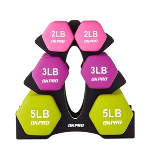 <span class=keywords><strong>Haltères</strong></span> en néoprène colorés <span class=keywords><strong>pour</strong></span> salle de <span class=keywords><strong>sport</strong></span> commerciale, vente en gros directe d'usine en Chine - Product Image 2