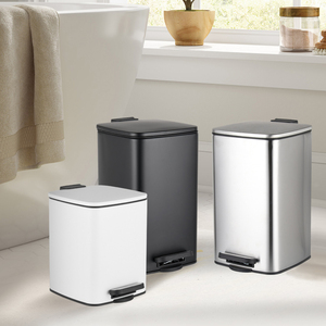 Custom Color New Style 6 8 12 16 20 <strong>30</strong> Liter Square Dustbin Stainless Steel Pedal <strong>Bin</strong> - Product Image 1