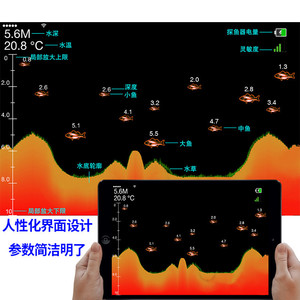 Lucky-<span class=keywords><strong>Sonar</strong></span> professionnel de poissons, téléphone portable, équipement de pêche, vente en gros, <span class=keywords><strong>sonar</strong></span> - Product Image 5