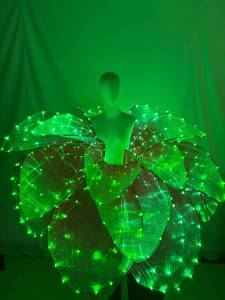 Traje LED de robot con falda de pétalos LED a todo color, vestido de gran vuelo para danza floral, <span class=keywords><strong>ropa</strong></span> para espectáculos de danza moderna - Product Image 5