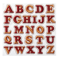 Patchs brodés 3D tendance, personnalisés en gros, avec monogramme, slogan en écriture cursive, alphabet anglais, faits à la main, pour expédition