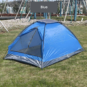 レインフライ付き軽量2人用キャンプテント簡単セットアップ折りたたみキャンプテントハイキングビーチファミリーアウトドアアドベンチャー - Product Image 3