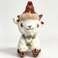 Gantungan Kunci Boneka Domba Warna Gradasi Dengan Lonceng Mutiara, Aksesoris Tas, Hadiah Mainan, Grosir, Custom