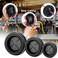 Etiquetage gratuit Oeillet ovale à œillets étanche Trou en caoutchouc de silicone Bouchon pare-feu Oeillets synthétiques pour la protection des câbles