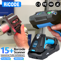 Escáner de Códigos QR/de Barras Portátil RiCODE IP68 2.4G con Base de Almacenamiento, Escanea Eficientemente Varios Códigos de Barras DPM