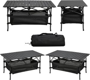 Lightweight Waterproof Aluminum Modern Outdoor <b>Table</b> <b>Small</b> Portable Picnic and <b>Camping</b> Foldable <b>Table</b> for Park & Gym Use - Product Image 6