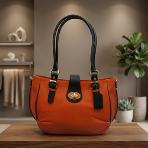 Sac à main pour femme en cuir véritable fait main, fermeture à glissière, pliable, sangle amovible, imperméable, grande capacité - Product Image 4
