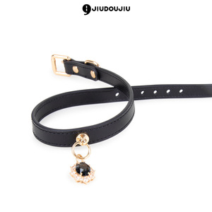 Collier pendentif SM en cuir de vachette, collier de cou BDSM pour homme et femme, chaîne de chien, jouets sexuels alternatifs, accessoires de mode. - Product Image 5