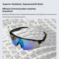 Lunettes connectées de sport HY1017 : Musique, Traduction IA, Enregistrement de réunions pour le cyclisme, la course à pied et les activités de plein air