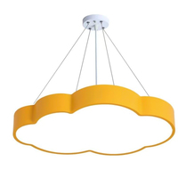 Lampu Gantung LED Pelindung Mata untuk Ruang Kelas TK 60cm 90cm Lampu Plafon Awan Warna-warni Lampu Penerangan Taman Bermain Anak