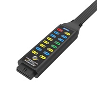 AUTOOL MMT580 OBD II Protocolo Detector Breakout Box Herramientas de diagnóstico ECU Fuente de alimentación