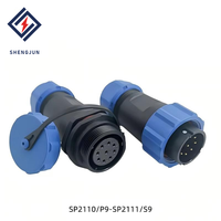 Connecteur d'aviation circulaire SP21, raccord fileté IP68, compatible WEIPU, prise de signal et d'alimentation industrielle