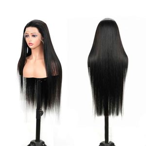 Perruque brésilienne Remy soyeuse et lisse, 13x6 HD, transparente, sans colle, pour femmes noires, longue et droite, vente en gros - Product Image 4