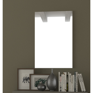 Specchio Rettangolare 88x55 cm con Bordo in Noce - Product Image 1