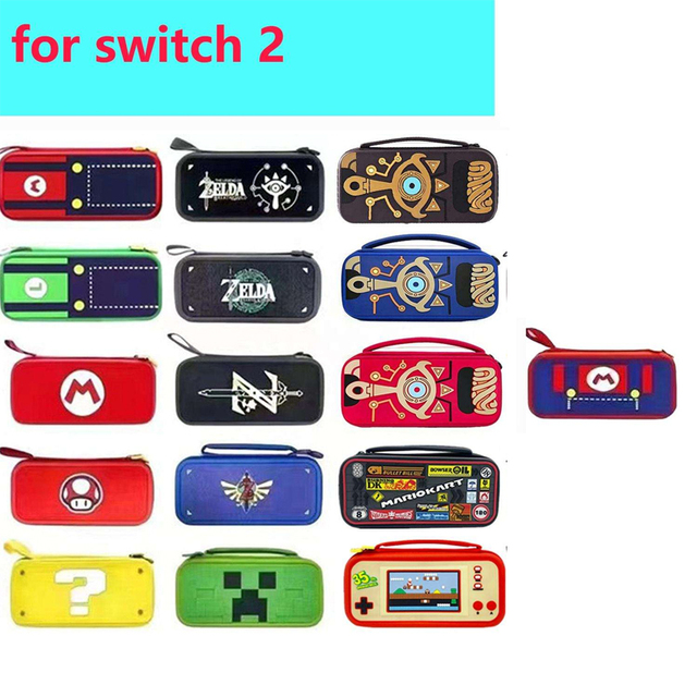 Protective Durable Large Capacity Simple Nintendo Switch 2 Console Travel Portable Bag with Zipper Closure EVA Storage Case