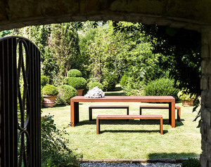 Silla de Jardín Moderna y Económica de Acero Corten Ecológico para Uso en Villas y Parques - Product Image 5