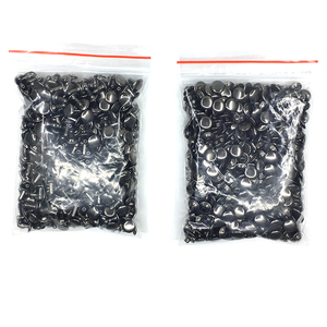 5/6/7/8/9/10/12/15mm Rivets en métal argent Bronze <span class=keywords><strong>dor</strong></span>é noir Rivets en cuir Double face accessoires de bagages couvercle à pression en métal - Product Image 3