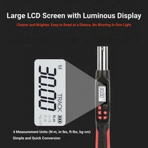 Llave Dinamométrica Digital con Cabezal Redondo Rojo, Ajustable, 1/4, 1-20 Nm y 8.85-177.01 in.lb, con Pantalla Digital, en Kilogramos - Product Image 5