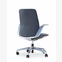 Chaise de bureau pivotante ergonomique en cuir de luxe moderne, neuve, directement de l'usine, pour usage domestique et professionnel