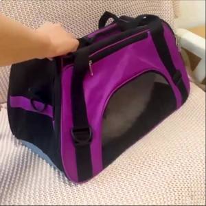 Taşınabilir Crossbody yüksek kalite katlanabilir tasarım dayanıklı genişletilebilir havayolu köpek malzemeleri seyahat evcil hayvan taşıyıcı kedi çantası - Product Image 2
