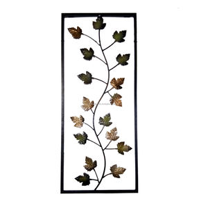 Stylish Multi-Color Iron Metal <b>Leaf</b> Wall <b>Art</b> Luxury Home Decorative for Bedroom Living Room Hallway - Product Image 3