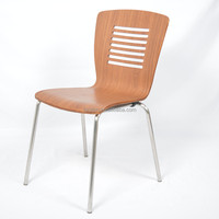 Vente en gros de cadres de chaises en acier inoxydable siège de chaise en bois chaises de salle à manger commerciales pour cantines scolaires